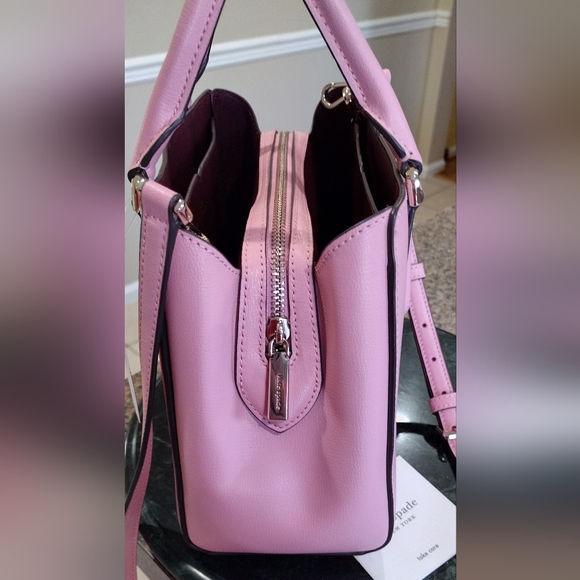 NWT Kate Spade Small Triple Compartment Satchel  Tippy soft Pink Bag - Picture 14 of 17